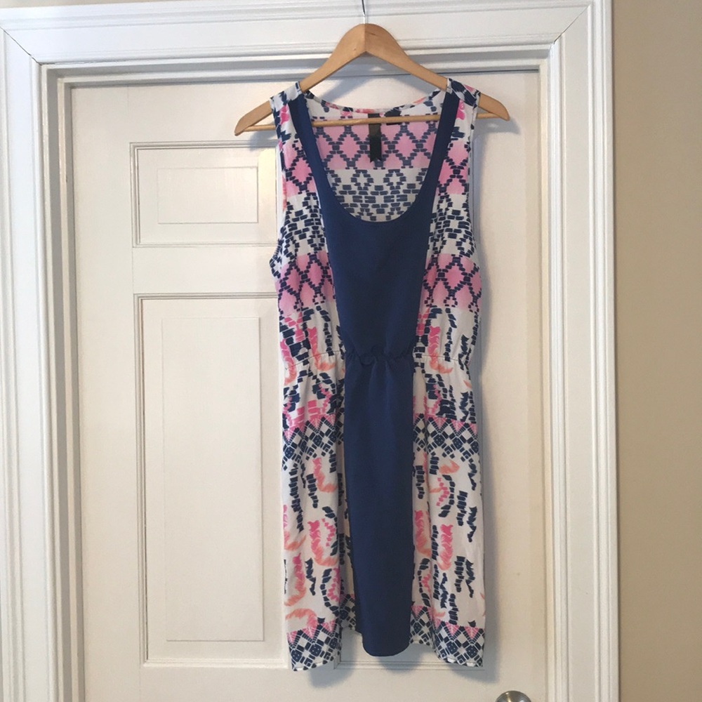 Blue Pink & White Dress
